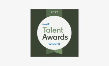 LinkedIn Talent Awards 2022 Winner badge